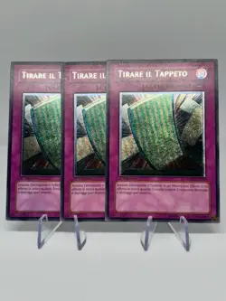 3x Yugioh Pulling the Rug Ultimate Rare Italian STON-EN060 1st Edition LP - Image 1