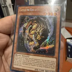 Yugioh Gazelle The King Of Mythical Claws MP24-EN091 Prismatic Secret Rare - Image 1