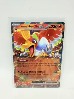 Ethan's Ho-Oh EX Holo Rare 039/182 Pokemon Card Destined Rivals Ho Oh - Image 1