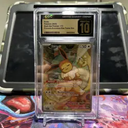 Pokemon Eevee TCG Prismatic Evolutions Promo Card CGC Pristine 10 - Image 1