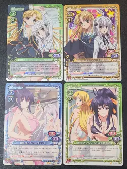 High School DxD - Precious Memories / Girl Pairs - 4 Card Set (top 2 are FOILs) - Image 1