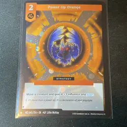 2025 MetaZoo Power Up Orange 041/214 1 Star Rare Holo Card MZ1 (x1) - Image 1