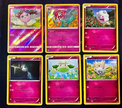 6x Fairy Pokemon Cards Lot Pink Mixed LP MP Holo Rare Cosmic Eclipse (Lot#13) - Image 1