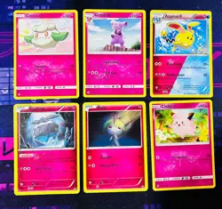 6x Fairy Pokemon Cards Lot Pink Cute Mixed LP Bulk Bundle Azumarill XY(Lot#3) - Image 1