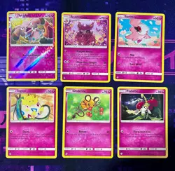 6x Fairy Pokemon Cards Lot Tomokazu Komiya Mixed LP Bulk Bundle Type Fee (Lot#6) - Image 1