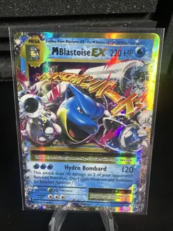 Pokemon TCG Mega M Blastoise EX Evolutions Holo Ultra Rare Card 22/108 - Image 1