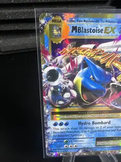 Pokemon TCG Mega M Blastoise EX Evolutions Holo Ultra Rare Card 22/108 - Image 2