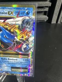 Pokemon TCG Mega M Blastoise EX Evolutions Holo Ultra Rare Card 22/108 - Image 3