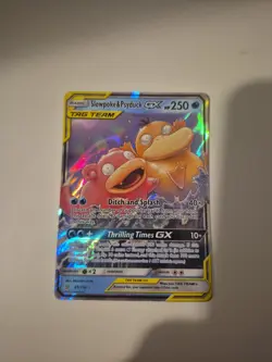Pokemon Slowpoke & Psyduck GX Holo Card 35/236 Tag Team Sm-Unified Minds - Image 1