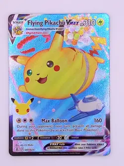 Pokemon Flying Pikachu VMAX 25th Anniversary Celebrations Card 007/ 025 NM TCG - Image 1