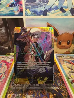 One Piece CCG Trafalgar Law Royal Blood Foil Card OP10-119 NM/M Sec Rare - Image 1