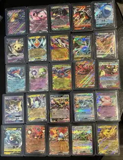 Pokemon 50 Card LOT ALL RR DOUBLE RARE AND ALL IN TOP LOADERS Japanese Chinese - Image 1
