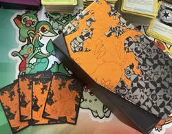 Pokemon Sword & Shield Empty Champions Path ETB Dividers & 130 Bulk Cards - Image 1