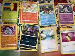 Pokemon Sword & Shield Empty Champions Path ETB Dividers & 130 Bulk Cards - Image 2