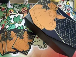 Pokemon Sword & Shield Empty Shining Fates ETB Dividers & 110 Bulk Cards - Image 1