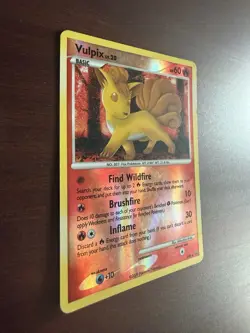 Vulpix SH6 Platinum Shiny Secret Rare Reverse Holo 2009 Pokemon TCG Card - MP - Image 3