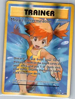 Misty's Determination (Full Art) 108/108 XY - Evolutions - Pokemon Card - NM - Image 1