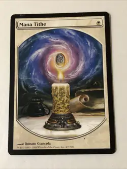 Mana Tithe Textless X1 Players Rewards Ex Condition See Pics Front Back - Image 1