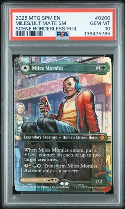 FOIL PSA 10 MTG MARVEL'S SPIDER-MAN 0200 MILES MORALES/ULTIMATE SPIDER-MAN 2025 - Image 2