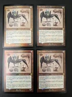 MTG- Psychosis Crawler x4 - Brother's War Retro FOIL (Schematic) - Image 1