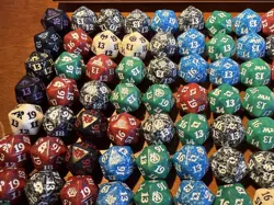 Lot of 112 MTG Magic the Gathering Spindown D20 Dice Various Sets Promos RARE - Image 2