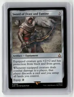 2024 MTG - Universes Beyond: Assassin's Creed Sword of Feast and Famine Regular - Image 1