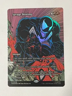 Savage Beating (Borderless) Marvel Universe Eternal-Legal Foil - Image 1