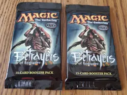 MAGIC THE GATHERING Lot of Two (2) BETRAYERS OF KAMIGAWA Sealed Booster Packs - Image 1