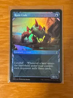 Ruin Crab - Zendikar Rising ZNR - MTG Showcase Foil - Image 1