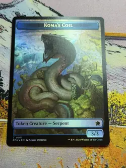 MTG Koma's Coil Scion Of The Deep Full Art Foil Foundations - Image 1