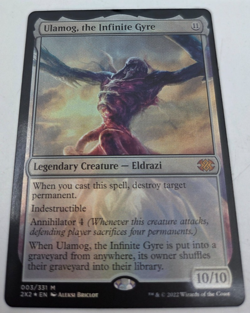 Magic The Gathering Ulamog, the Infinite Gyre 003/331 Double Masters Holo Mythic - Image 2