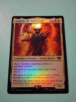 Wizards Sauron, the Dark Lord, Mythic, Foil, Universes Beyond LotR, 224 - Image 1