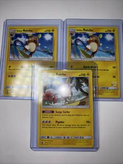 2x Pokemon Battle Academy 25 & 56 Alolan Raichu SM65 Black Star Promo NM - Image 1