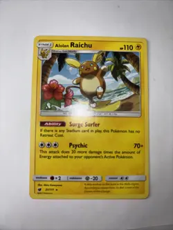 2x Pokemon Battle Academy 25 & 56 Alolan Raichu SM65 Black Star Promo NM - Image 2