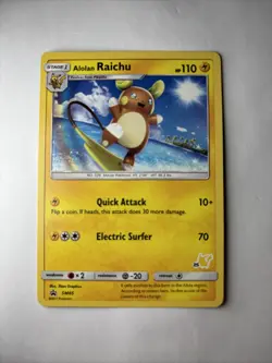 2x Pokemon Battle Academy 25 & 56 Alolan Raichu SM65 Black Star Promo NM - Image 4