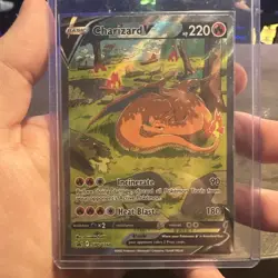 Pokemon TCG Charizard v SWSH260 Black Star Promo Holo Near Mint - Image 1