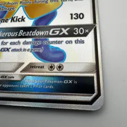Pokemon TCG Lucario GX SV64/SV94 Hidden Fates Full Art Holo Shiny Near Mint - Image 3
