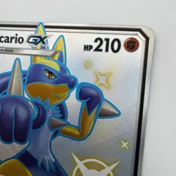 Pokemon TCG Lucario GX SV64/SV94 Hidden Fates Full Art Holo Shiny Near Mint - Image 4