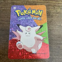 Rare Vintage CLEFAIRY Pokemon Vending Sticker Holo Prizm 2000 READ DESCRIPTION - Image 1