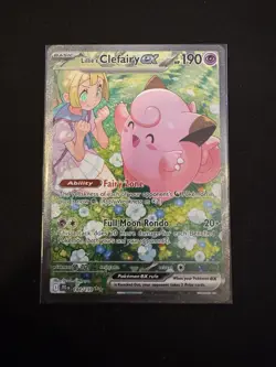 Pokemon Lillie's Clefairy ex 184/159 Sv09: Journey Together Holo Rare - Image 1