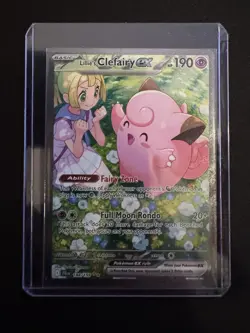 Pokemon Lillie's Clefairy ex 184/159 Sv09: Journey Together Holo Rare - Image 2