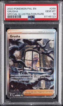 2023 POKEMON PAL EN-PALDEA EVOLVED SPECIAL ILLUSTRATION RARE #268 GRUSHA PSA 10 - Image 1