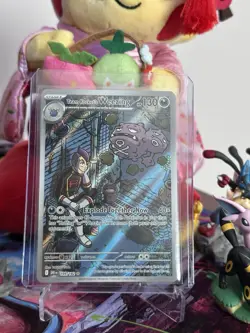 Team Rocket's Weezing 199/182 - Illustration Rare - Destined Rivals Pokemon TCG - Image 1