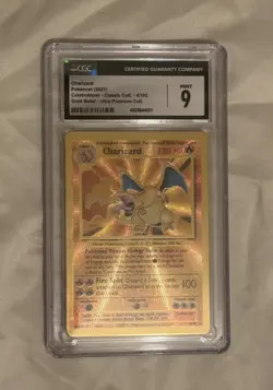 Charizard (Gold Metal) Pokemon Celebrations Ultra Premium Collection CGC 9 Mint - Image 1