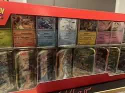 Pokemon TCG Prismatic Evolutions 8-Pack Mini Tins Lot (5) Factory Sealed - Image 1