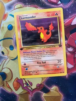 Pokemon TCG - CHARMANDER - 1ST EDITION - 50/82 - TEAM ROCKET 2000 - VINTAGE - LP - Image 1