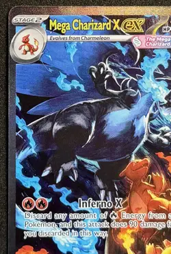 Mega Charizard X EX SIR 125/094 (English) Phantasmal Flames Pokemon TCG NM/M - Image 2