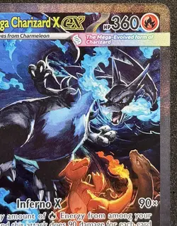Mega Charizard X EX SIR 125/094 (English) Phantasmal Flames Pokemon TCG NM/M - Image 3