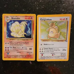 Ninetales - Holo - 12/102 Base Set - Pokemon TCG - 1999. kangaskhan 5/64. rare - Image 1