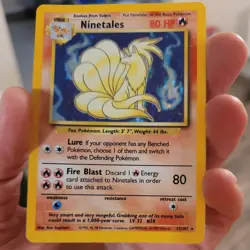 Ninetales - Holo - 12/102 Base Set - Pokemon TCG - 1999. kangaskhan 5/64. rare - Image 3